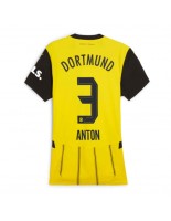 Borussia Dortmund Waldemar Anton #3 Domácí Dres pro Dámské 2024-25 Krátký Rukáv